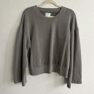 Madewell x Karen Walker women’s oversized gray sweatshirt, straight sleeves, XL
